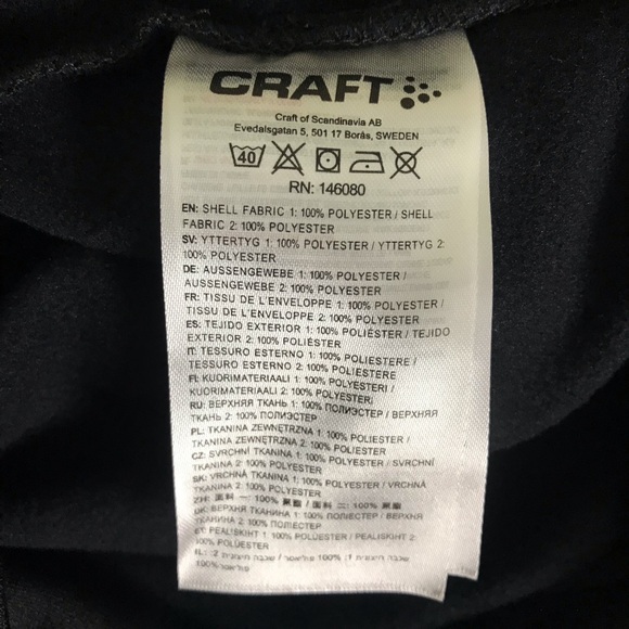 Craft Black Vest Men’s Sz Small Full Zip Front Pockets Athletic Outdoor NWT - Picture 7 of 8